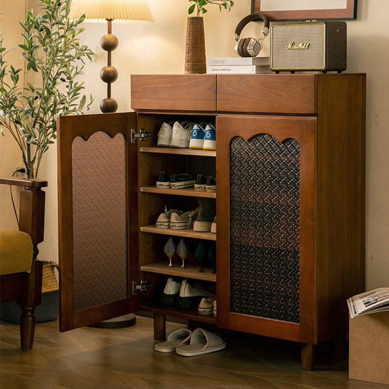 Armoire à chaussures de style nordique avec rangement rétro