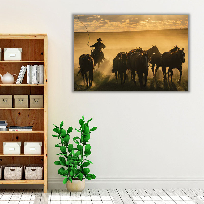 Cowboy Jingle - Canvas Print Wall Art, 20" H x 30" W