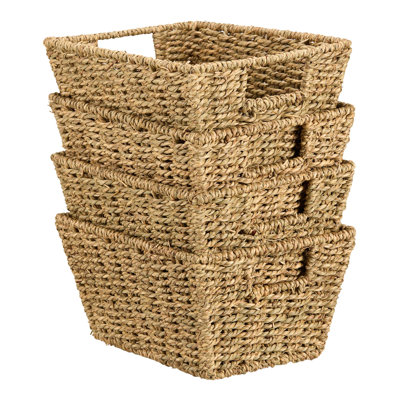 VonHaus Seagrass Decorative Basket