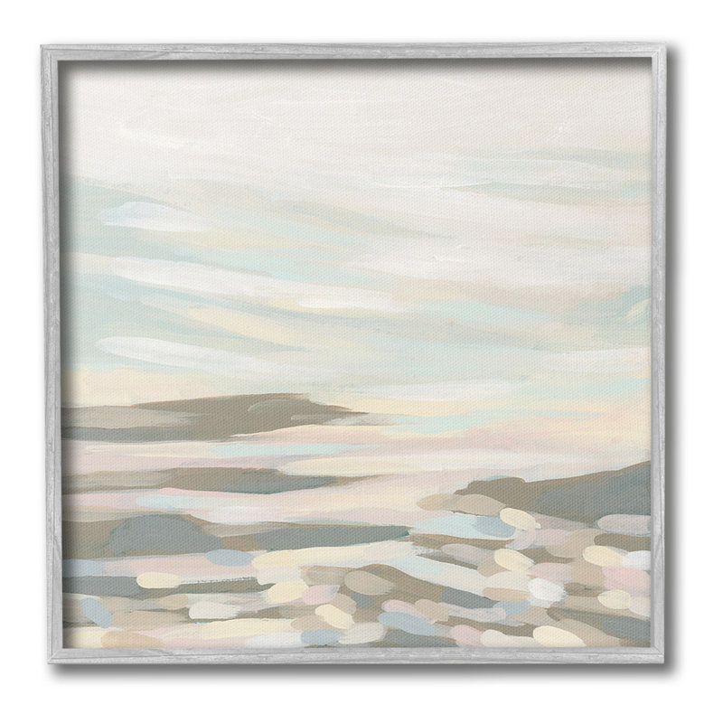 Abstrait art pastel, art giclée par June Erica Vess, Giclée encadrée noir minuit, H 12 po x l 12 po