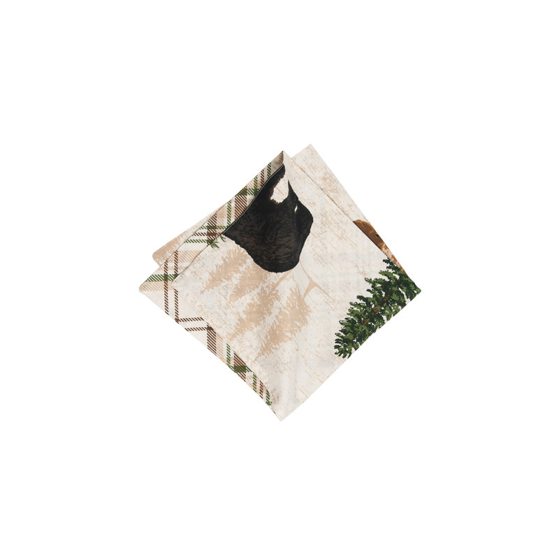 Aleister 100% Cotton Animals/Nature Square Napkin