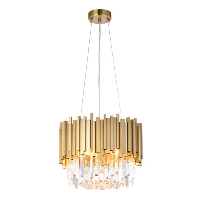 Jeanenne Modern 12 Light Crystal Chandelier 