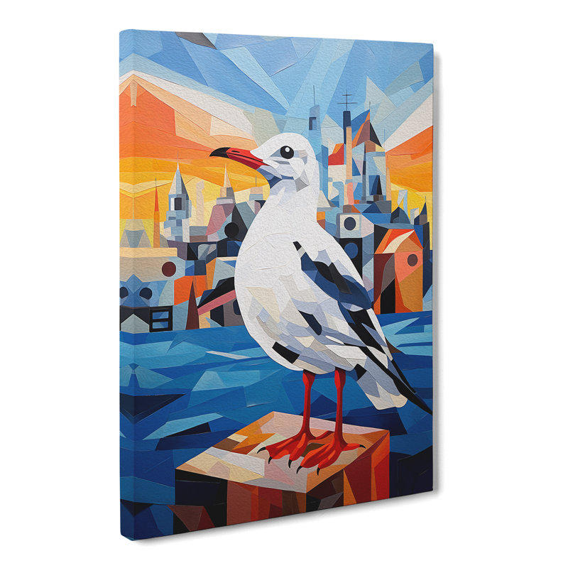 Seagull Constructivism - No Frame Print, 50cm H x 35cm W x 3cm D