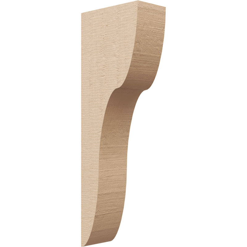 Corbeau en bois de cèdre brut TimberThane l 3 po x P 6 po x H 18 po Carmel, H 18 po x l 3 po x P 6 po