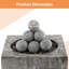 3'' Round Ceramic Fire Pit Accessory