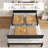 PU Upholstered Bed Frame with Storage Drawers & RGB Bookcase Headboard, Charging Station-642687624-655998781
