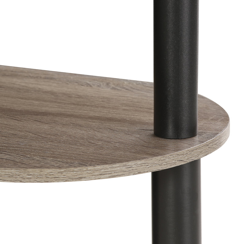Julia Peninsula Home Laptop Notebook Computer Desk/Table, French Oak