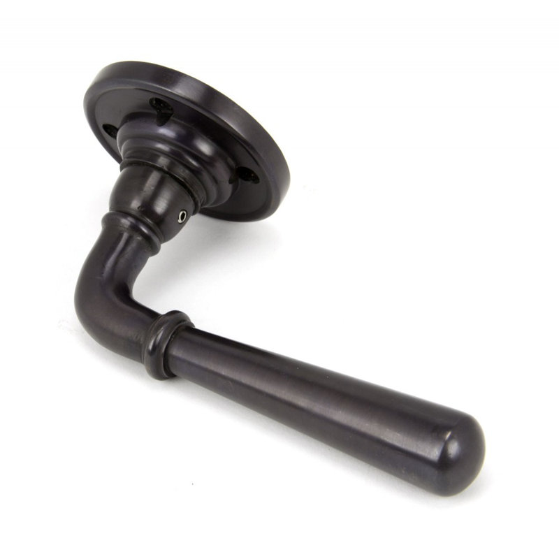 Newbury Dummy Door Handle Kit, Aged Bronze
