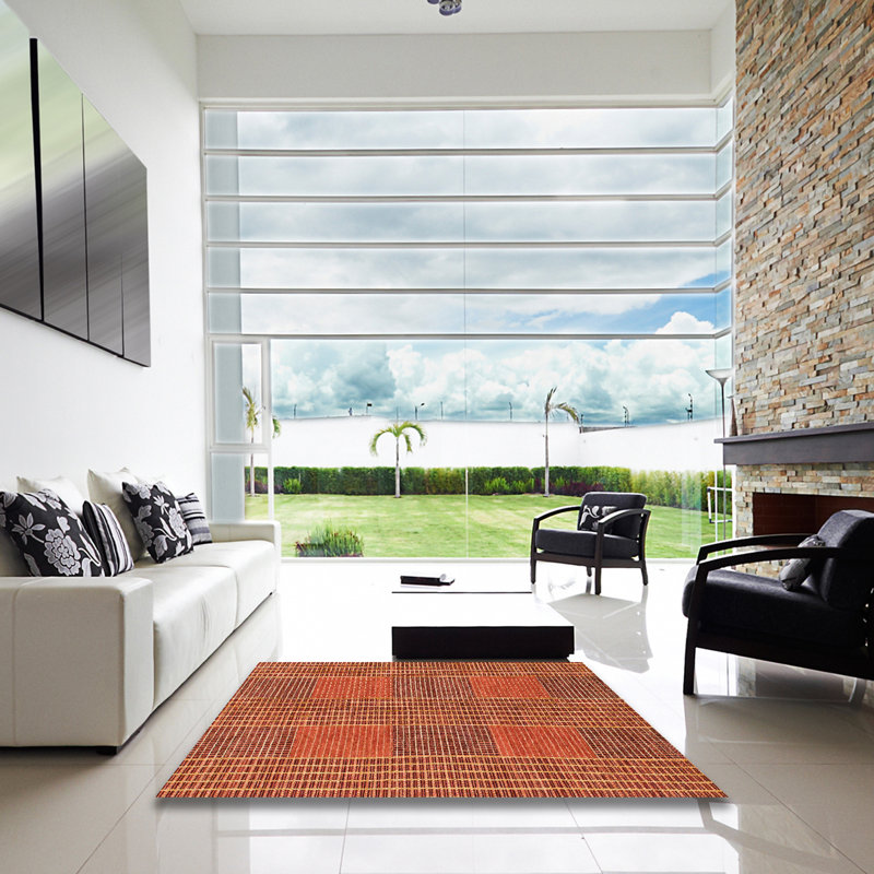 Tapis abstrait moderne 1451, Carré 6 pi