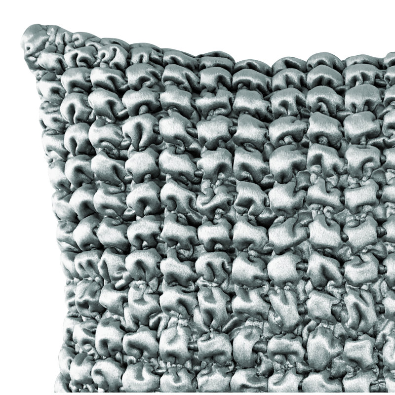 Adebola Square Pillow Cover & Insert, Gray