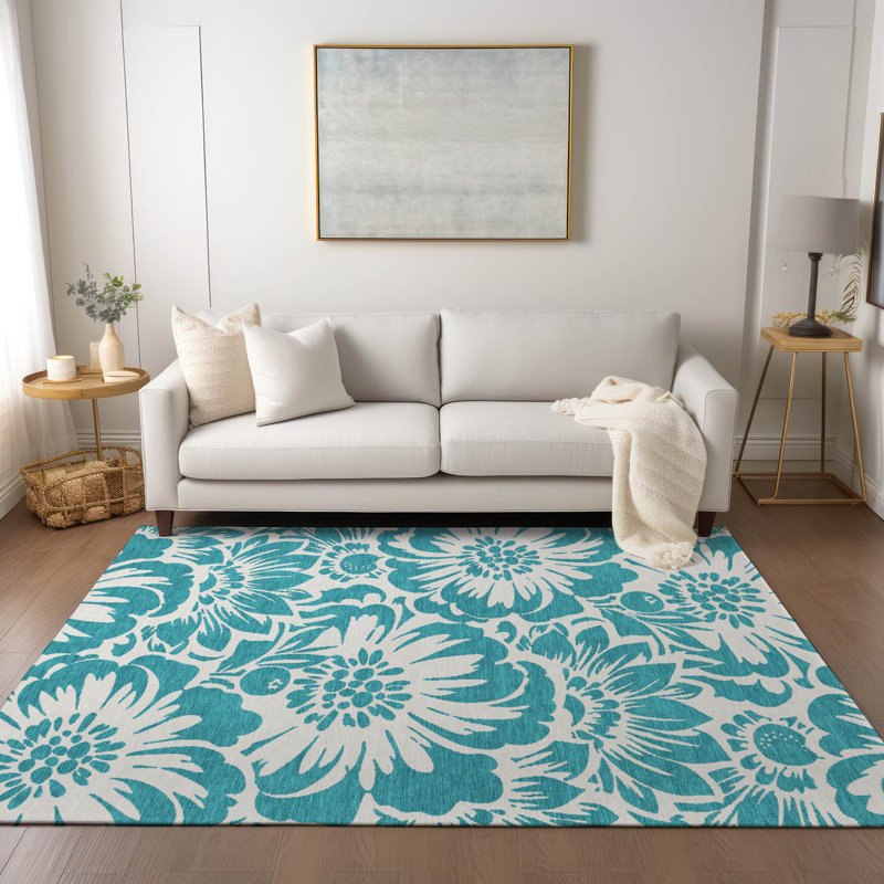 Tapis intérieur / extérieur Alfonzo avec envers antidérapant, Rectangle 3 pi x 5 pi