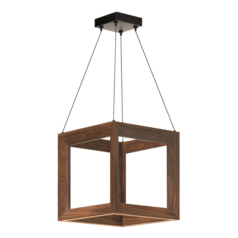 Morina 1 - Light LED Pendant, Walnut, Walnut