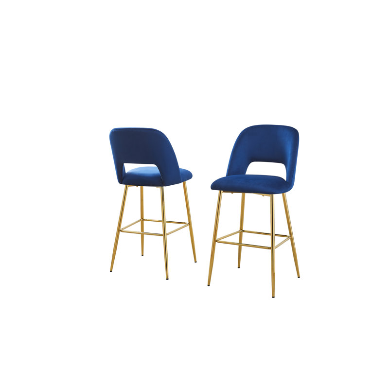 Tabouret de bar 29 po Braebury, Bleu, Tabouret de bar (siège d'une hauteur de 29 po)