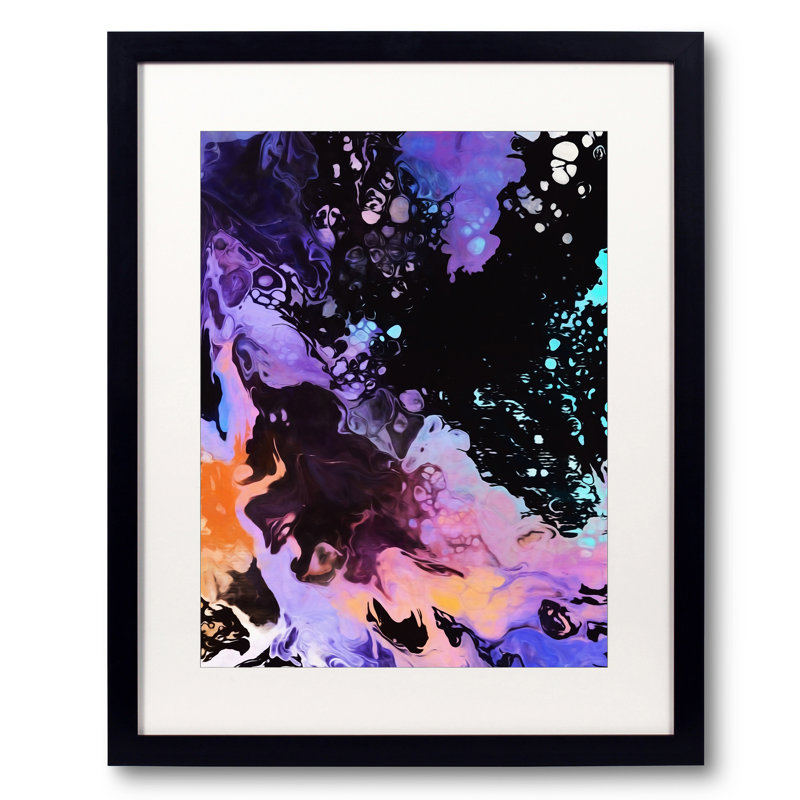 Abstract Composition 1024 Print by Angel Estevez, 20" H x 16" W, Black Framed Paper