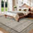 Scalloped Machine Washable Rug Non-Slip Bordered Floor Mats Non-Shedding Soft Low Pile Modern Accent Rugs for Living Room Bedroom Office-195933439