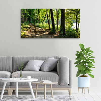 Path In The Meadow - No Frame Print on Canvas