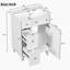 Armoire de meuble-lavabo 24 po avec lavabo intégré en résine, 2 tiroirs