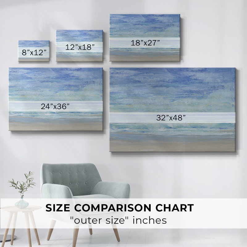 Rolling Surf I-Gallery Wrapped Canvas, 40" H x 60" W