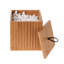 Petit contenant de rangement pour salle de bain en bambou 