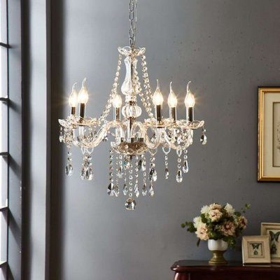 William 6 - Light Dimmable Classic / Traditional Chandelier