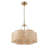 20" 6-Light Scalloped Rattan Drum Chandelier-555301178