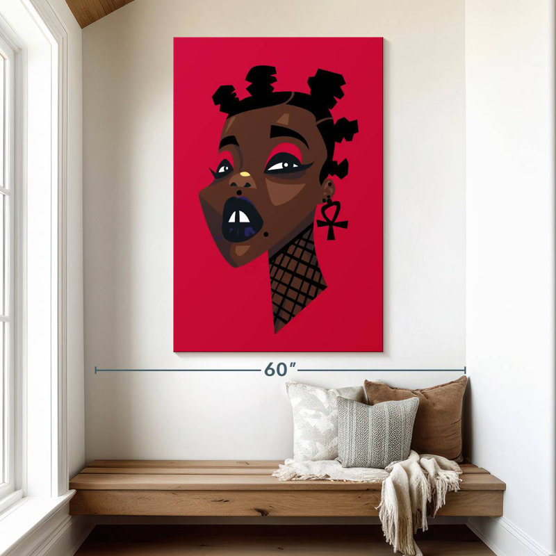Femme Leisha Afro Punk, H 51 po x l 34 po