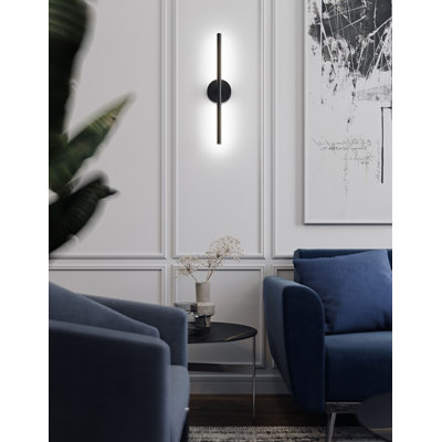 Chicago - Éclairage pour meuble-lavabo à DEL 24 po - 30 W - noir