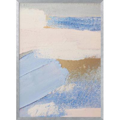 "Brush Strokes 3", art mural texturé encadré