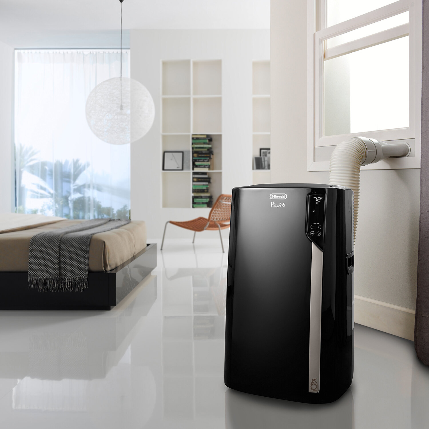 boks skrig at tilføje DeLonghi 12500 BTU Wi-Fi Connected Portable Air Conditioner for 550 Square  Feet with Heater and Remote Included & Reviews | Wayfair