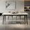 Luxury Marble Ash Wood Rectangular Dining Tables