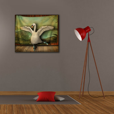  «Swan Lake 2» par John Hovenstine, art mural sur toile, 30 po x 26 po