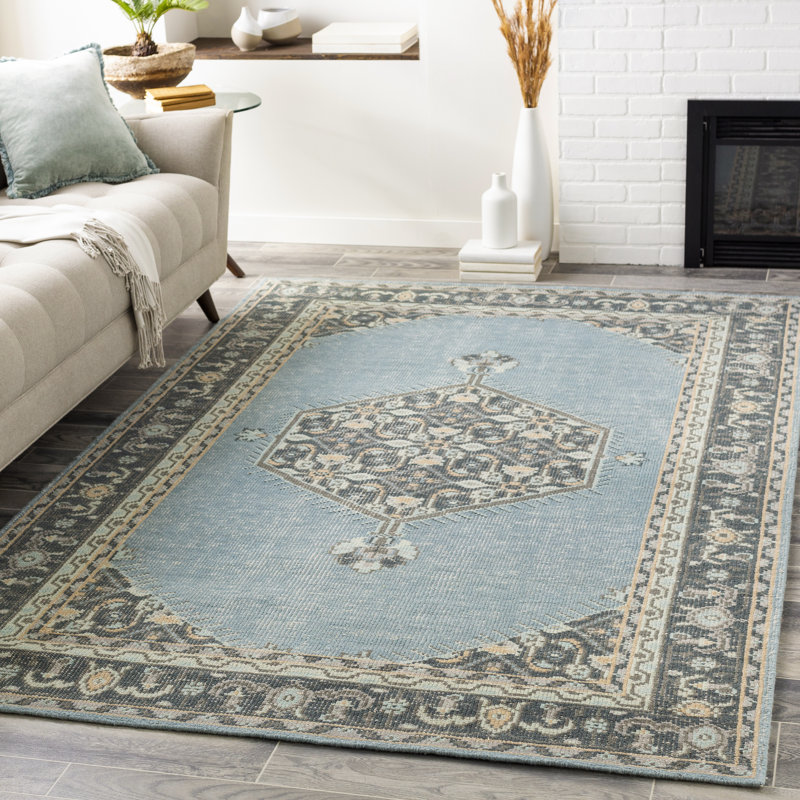 Elsea Wool Oriental Indoor Rug, Rectangle 3'6" x 5'6"