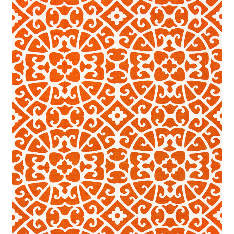 Oriana Anshun Lattice Fabric, Persimmon