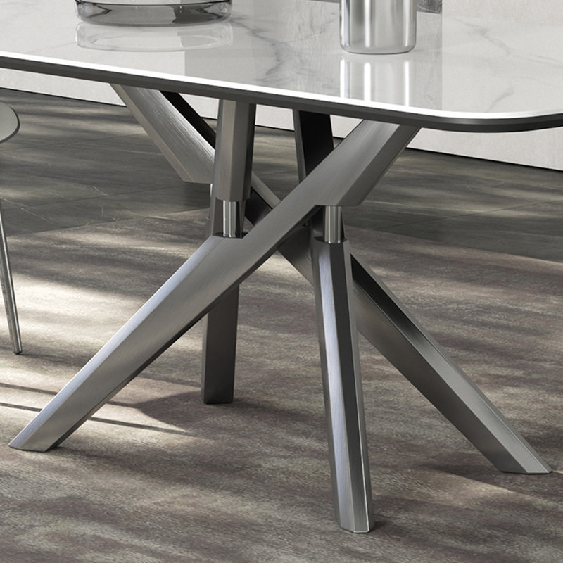 Modern fashion high-end home dining table sets, 29.5"H x 78.7"L x 35.4"W