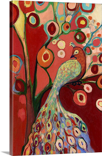 «Noleen An Invitation in Red», reproduction d'art sur toile, H 36 po x l 24 po x P 1,25 po