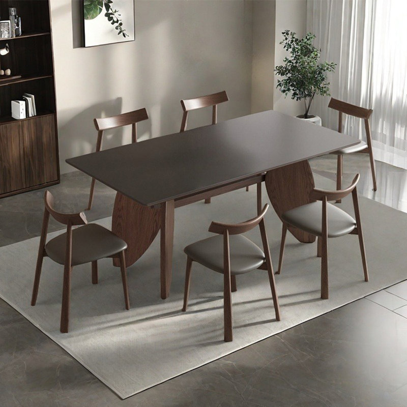 Ensemble de table de salle à manger simple de style italien, H 29,5 po x L 63 po x l 35,4 po