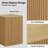 20.5''Tall Pedestal Fluted End Table with Storage Quick Assembly-1032487572