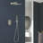2-Function High-Pressure Rainfall Shower System, Tub Faucet Set