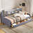 Twin Size Upholstered Platform Bed With Storage And Drawers-423859959
