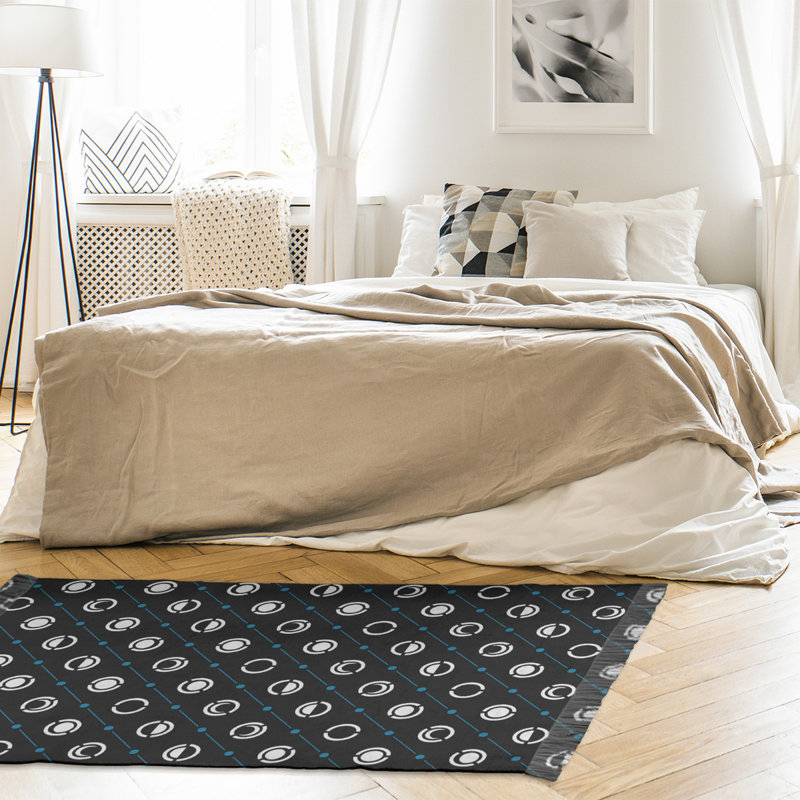 Tapis à phases noires lune phases, Non