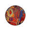 Tapis rond rond multicolore à motif abstrait lavable à la machine-170560014