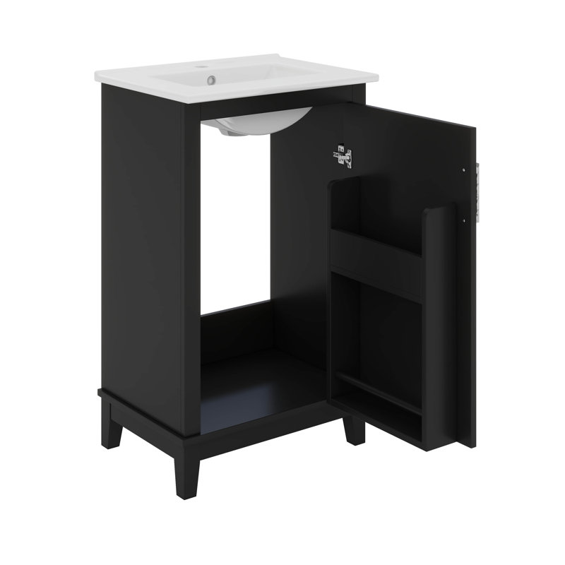 Meuble-lavabo avec lavabo, 1 porte à fermeture douce et beaucoup de rangement Designs