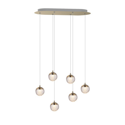 Luminaire suspendu sphère 6 lumières Heatherly