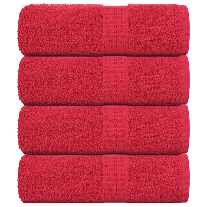Selisa 100% Cotton Fingertip Towel, Red