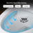 Built-In Tank Bidet Smart Toilet, Foot Kick, Heated Seat, Auto Open/Close, Auto Flush,Power Outage Flush