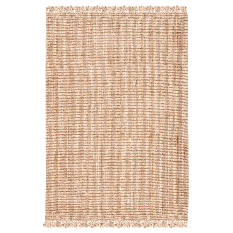 Tapis en jute tissé à la main Lin, Rectangulaire 3 pi x 5 pi