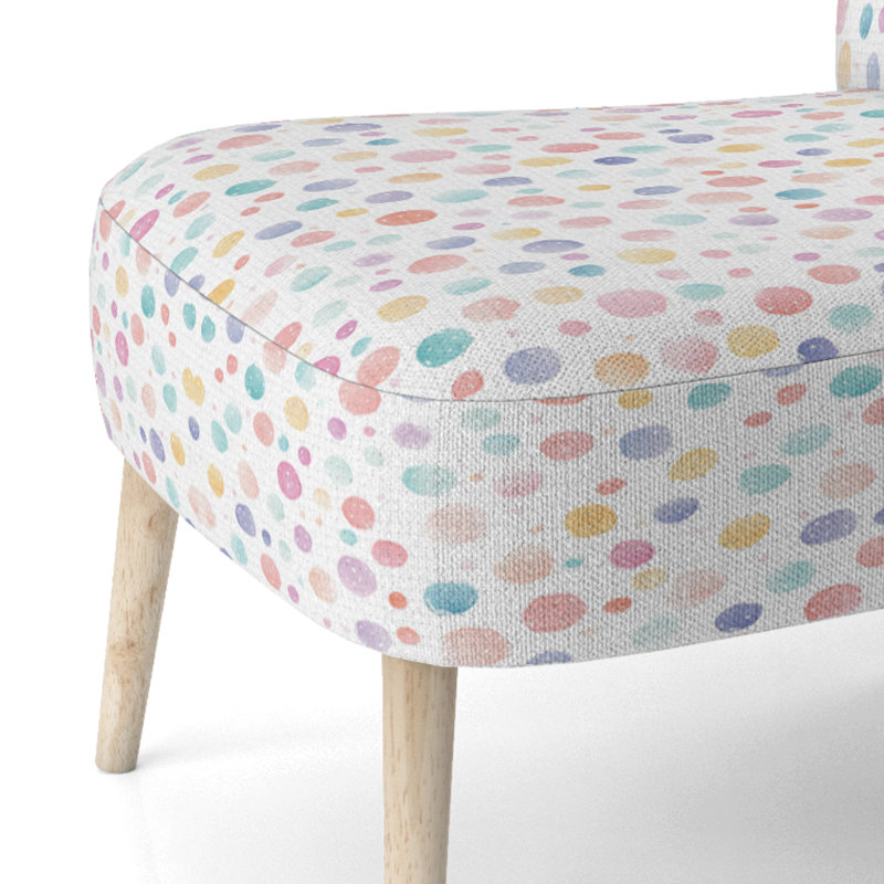 Chaise rembourrée Kids, Chaise d'appoint sans accoudoirs