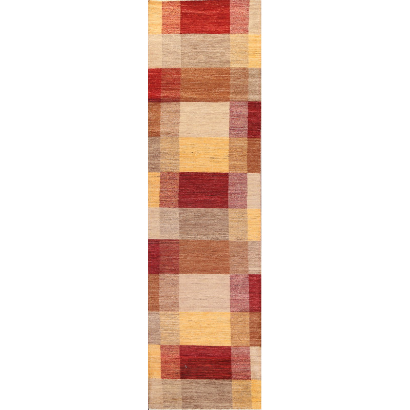 Tapis de couloir oriental moderne en laine Gabbeh Kashkoli