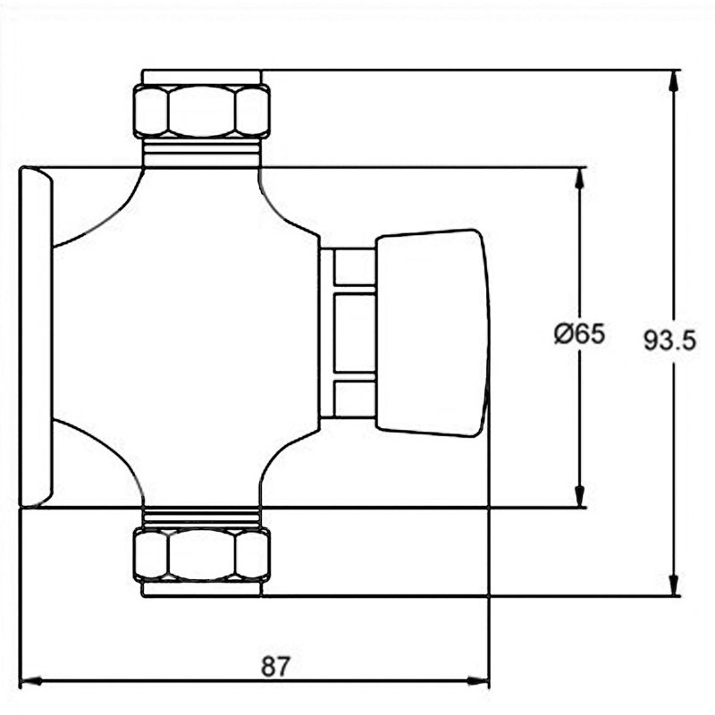 Single Exposed Shower Valve