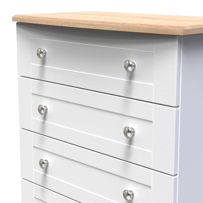 77cm W 5 - Drawer Chest of Drawers, White